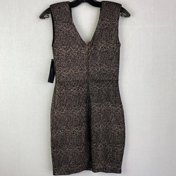 HKR COLLECTIONS Terrazzo Gold Glitter Dress NWT - Picture 9 of 9